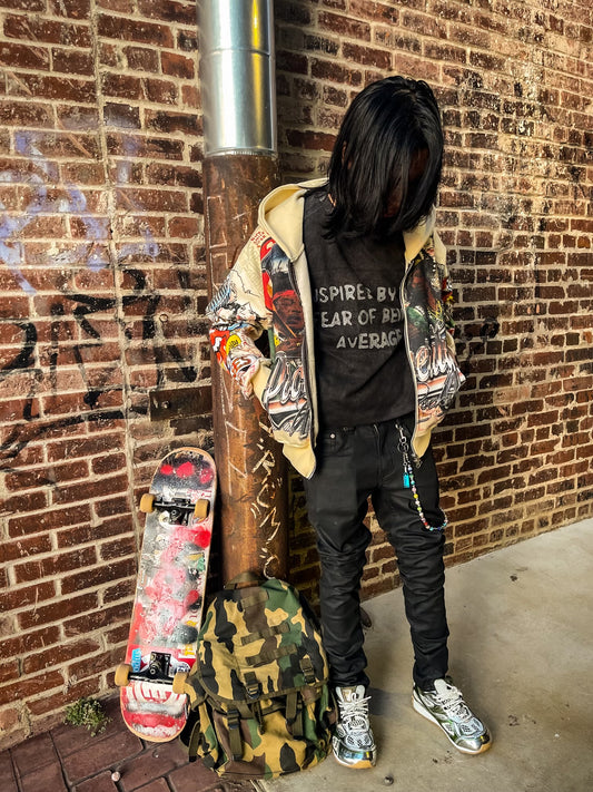 INSPIRE T-SHIRT (ASHY BLACK)