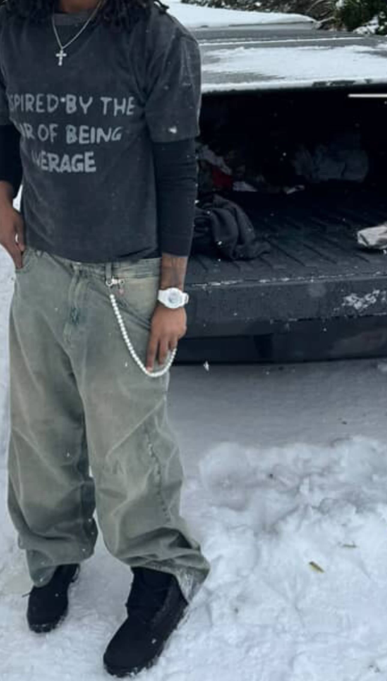 INSPIRE T-SHIRT (ASHY BLACK)